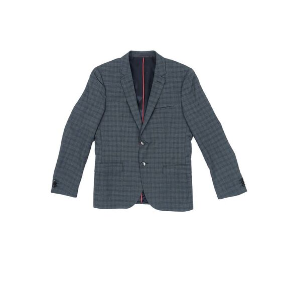 Hugo Boss Men's Arti Small Plaid Extra Slim Fit Suit Jacket - Dark Blue